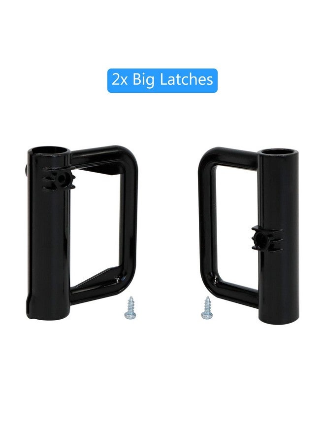 BETERTEK قطع غيار بوابة الأطفال الشبكية القابلة للسحب (أسود) تركيب بالحفر مجموعة كاملة من قطع غيار بوابة الكلاب القابلة للسحب مجموعة أدوات بوابة الأطفال القابلة للسحب متوافقة مع بوابة BETERTEK القابلة للسحب - Image 5