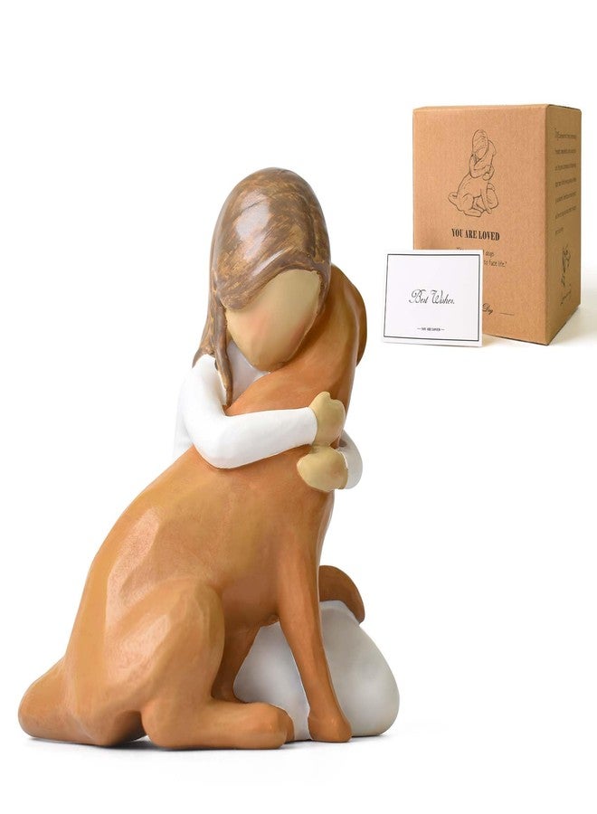Lnrkai Pet Memorial Gifts for Loss of Dog, Dog Passed Away Remembrance Gift, Hand-Sculpted Resin Loss of a Dogs Death Sympathy Gifts for Pet Lovers Pets Adoption - Image 1