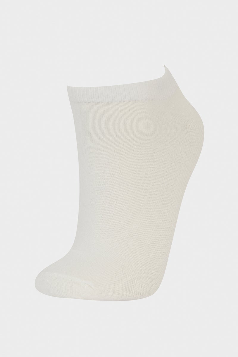 DeFacto Multicolour Woman Woman 3 Piece Cotton Ankle Socks Casual - Image 4