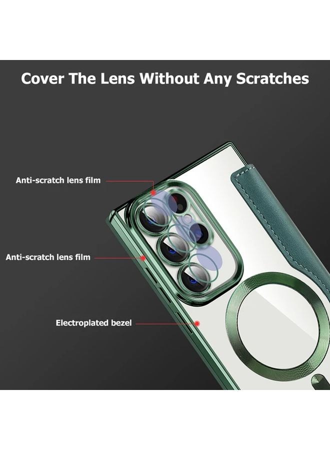 Magnetic Faux Leather Case For Samsung Galaxy A16 Mixed Color 4 Wireless Cover - Image 5