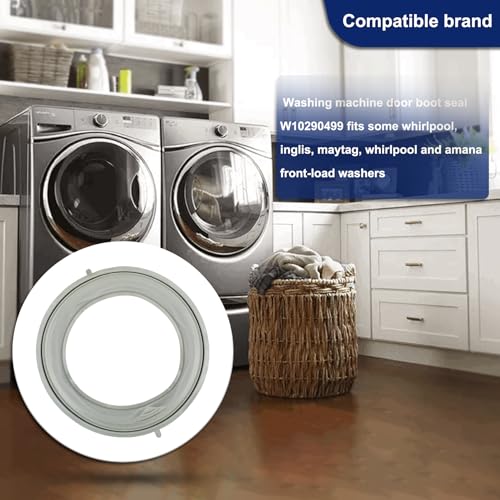 Vanesa W10290499 Wfw9050xw00 WPW10381562 Washer Door Bellow Compatible with whirlpool/Inglis/maytag/amana Washing Machine Door Boot Replacement for W10381562 wfw9250ww01 WFW9150WW00 MHWE200XW00 NFW7300WW00 - Image 3