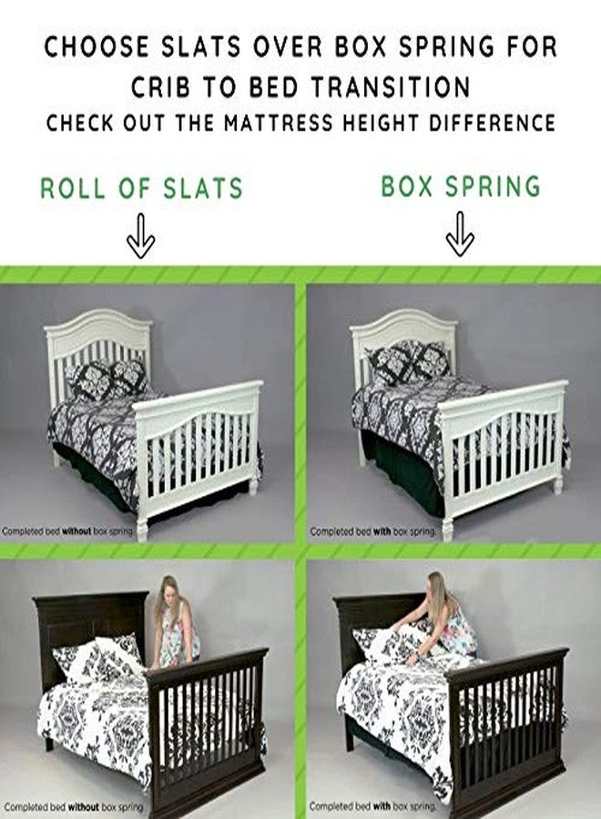 CC KITS Full-Size Conversion Kit Bed Rails #1216 for Pali Convertible Cribs - Solid Wood Rail - Toddler and Adult Bed Rail for Full-Size Beds - Essential Nursery & Baby Furniture (Vintage White) - Image 5