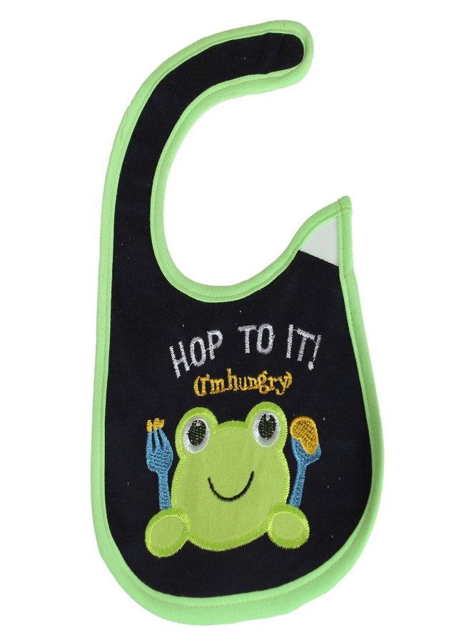 BABIES BLOOM Newborn Baby Cotton Waterproof Baby Feeding/Saliva Bib (Hop To It) - Image 1