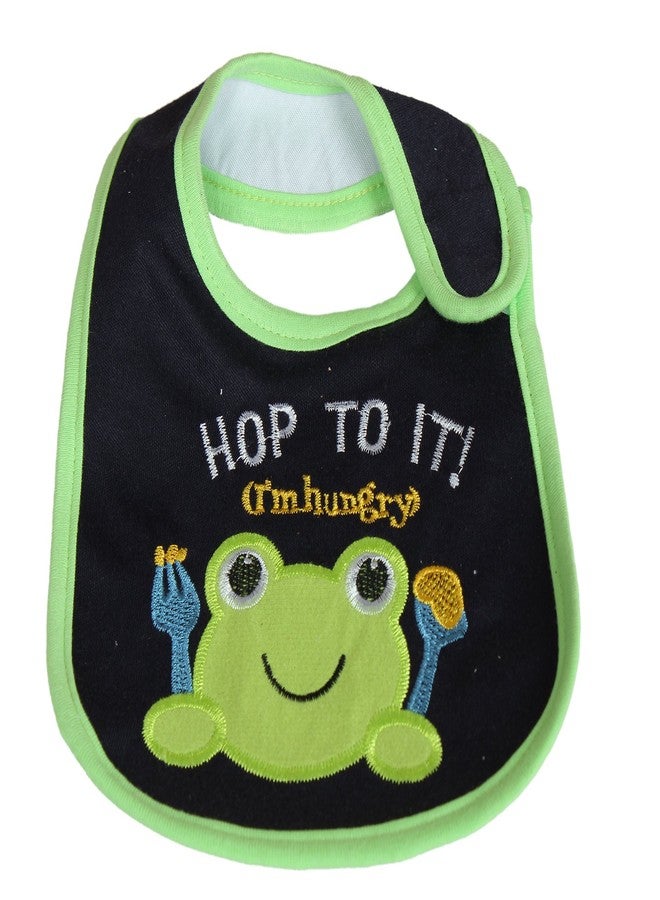 BABIES BLOOM Newborn Baby Cotton Waterproof Baby Feeding/Saliva Bib (Hop To It) - Image 2