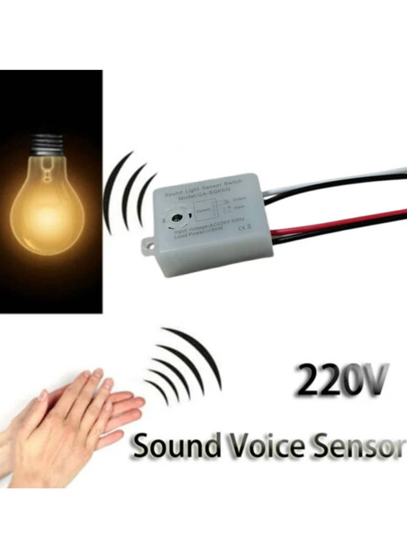 SOLDOUT - 220V Module Sound Sensor Switch Detector Auto On Off Lights Switch for Corridor Bath Warehouse Stair Switches - Image 1