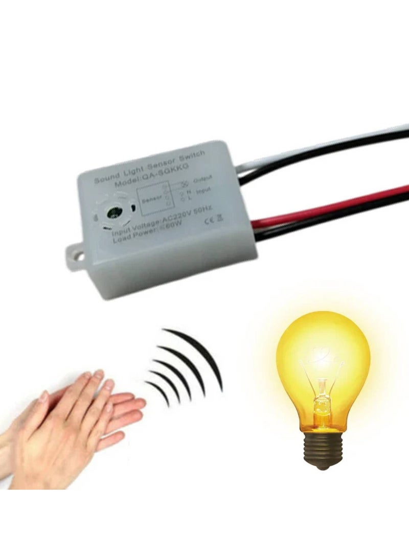 SOLDOUT - 220V Module Sound Sensor Switch Detector Auto On Off Lights Switch for Corridor Bath Warehouse Stair Switches - Image 1