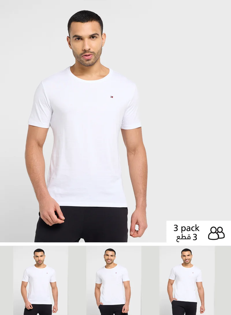 تومي هيلفيغر Underwear Short Sleeve T-Shirt - 3-Pack