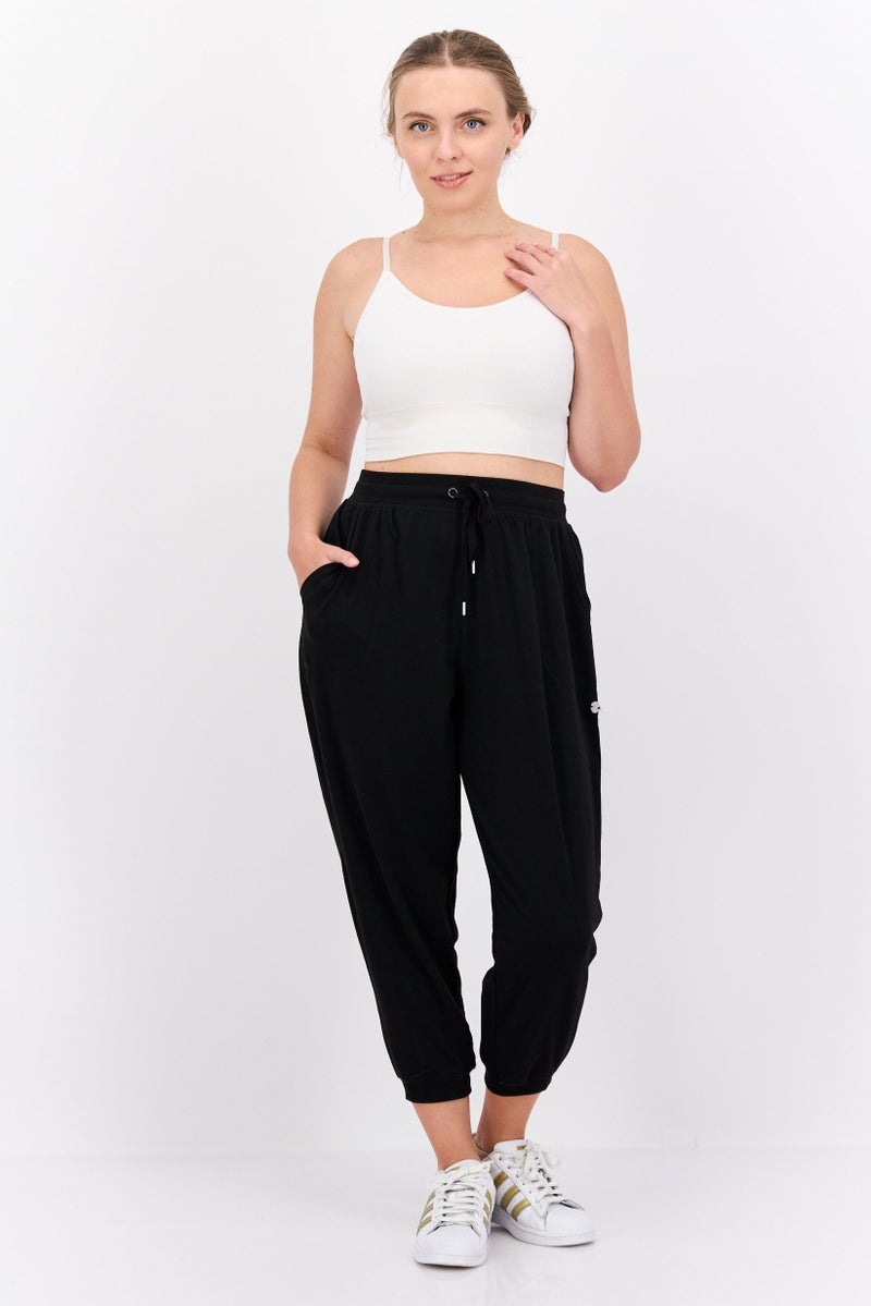 Jones New York Women Sportswear Fit Training Jogger Pants, Black - Image 3