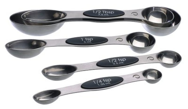 Progressive International Prepworks Magnetic Measuring Spoons, Set of 5,Black - Image 1
