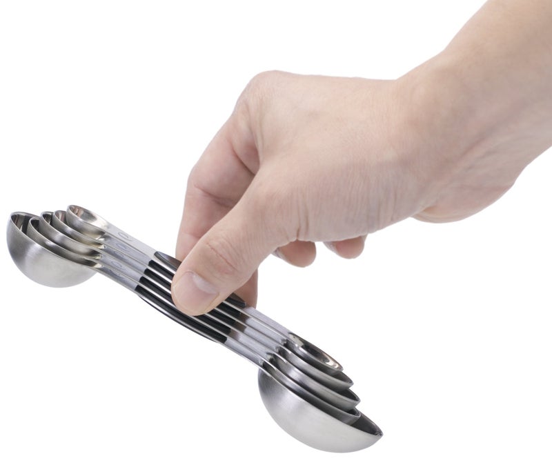 Progressive International Prepworks Magnetic Measuring Spoons, Set of 5,Black - Image 4