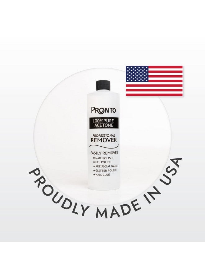PRONTO 100% Acetone Gel Nail Polish Remover For Nails Acetone Nail Polish Remover & Gel Remover For Nails Glue Gel Acrylic & Dip 8 Fl Oz (Pack Of 2) - Image 2