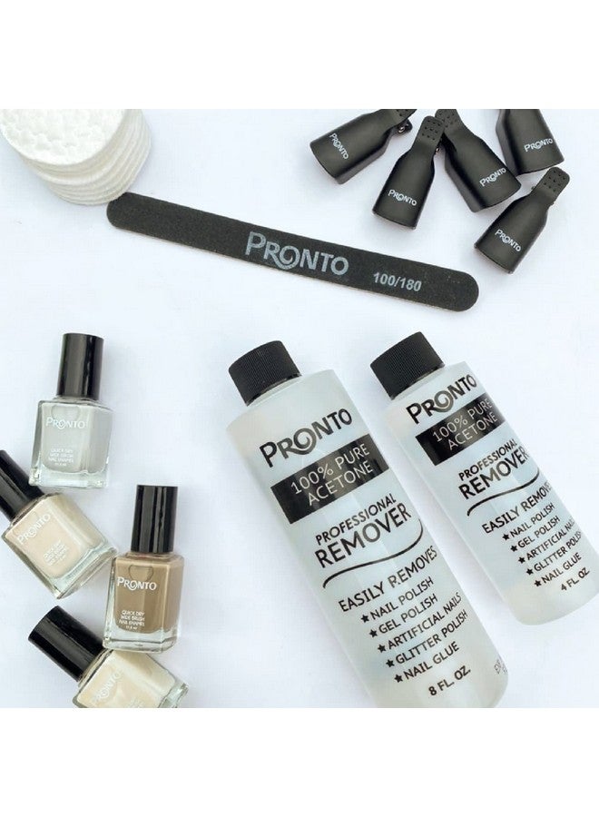 PRONTO 100% Acetone Gel Nail Polish Remover For Nails Acetone Nail Polish Remover & Gel Remover For Nails Glue Gel Acrylic & Dip 8 Fl Oz (Pack Of 2) - Image 5