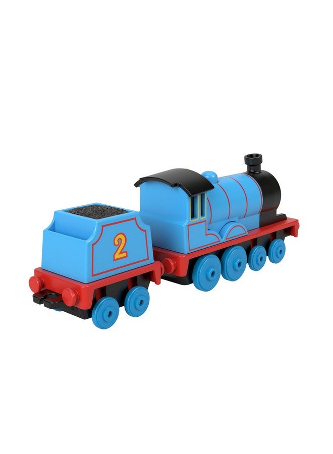 Thomas & Friends Fisher-Price Locomotive Edward, Blue Toy Train with 1 Cargo Wagon and Connectors, Compatible with Track Tracks, Toy Gift for Boys and Girls +3 Years, HTN29 - Image 4