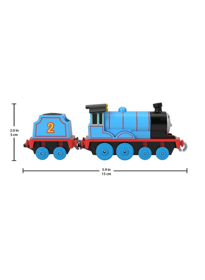 Thomas & Friends Fisher-Price Locomotive Edward, Blue Toy Train with 1 Cargo Wagon and Connectors, Compatible with Track Tracks, Toy Gift for Boys and Girls +3 Years, HTN29 - Image 5