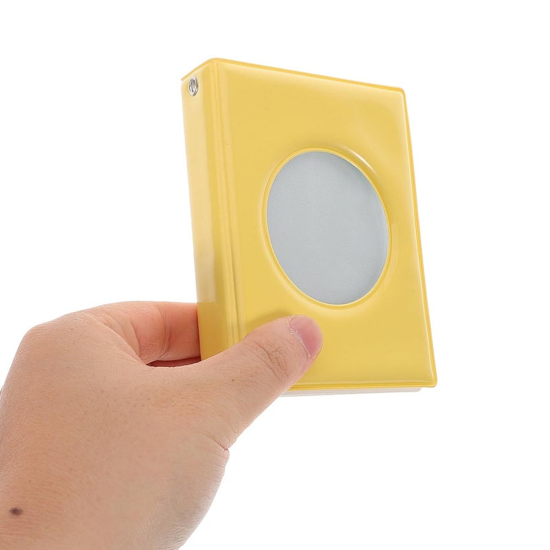 Yellow 3 Inch Hollow Heart Photo Album Binder For Kpop Photocard Storage And Collectible Cards - Image 4