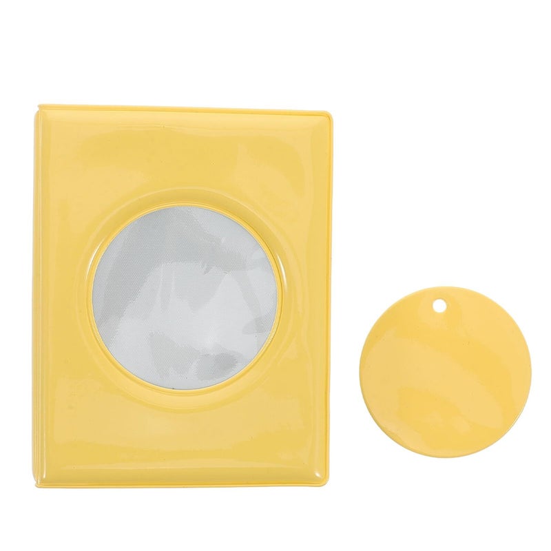 Yellow 3 Inch Hollow Heart Photo Album Binder For Kpop Photocard Storage And Collectible Cards - Image 2