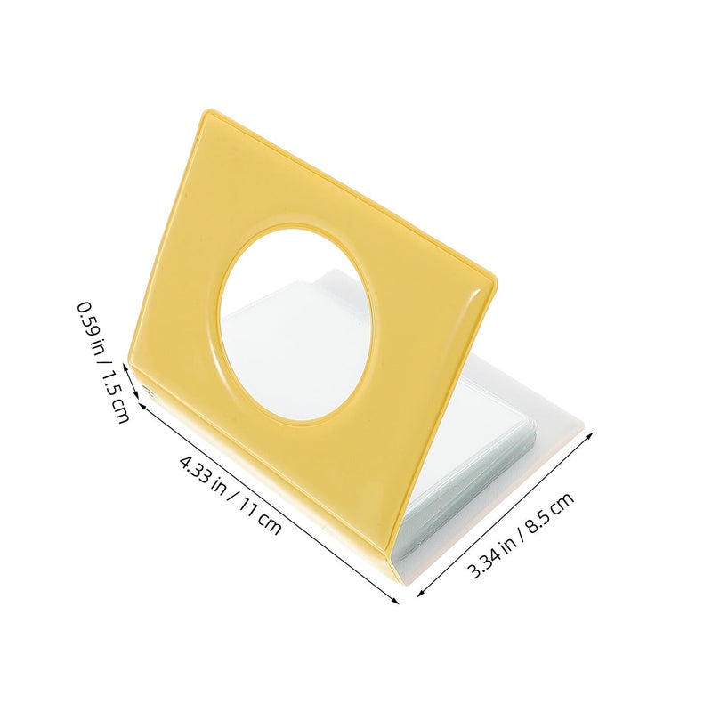 Yellow 3 Inch Hollow Heart Photo Album Binder For Kpop Photocard Storage And Collectible Cards - Image 3