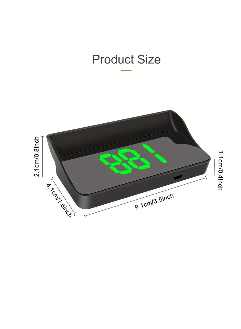Generic HUD Head Up Display Vehicle Speed Multifunctional LCD Projection Instrument Cluster MPH Or KM/H  - Image 5