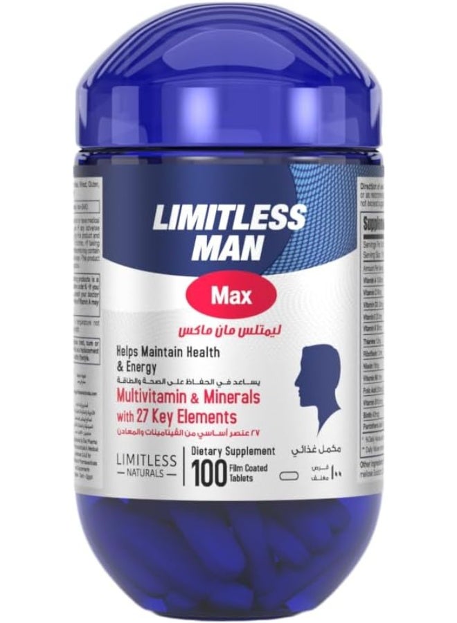 man max 100 tabs