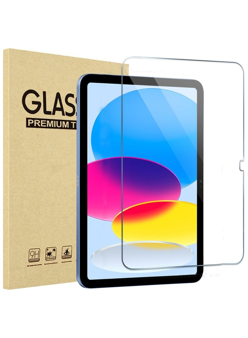 [1 Pack] Screen Protector for iPad 10.9 10th Generation 2022 A2696/A2757/A2777,Tempered Glass Film Guard for iPad 10th Gen 10.9" 2022 Release  - Image 1