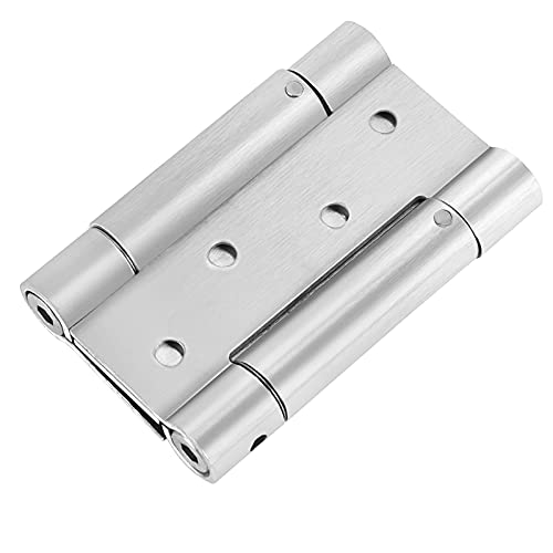 HOIGON 2 Pairs 4 Inch Double Action Spring Door Hinges, Heavy Duty Ball Bearing Self Closing Stainless Steel Double Action Spring Hinges with Screws and Adjusting Pin for Cafes, Bars, Saloons - Image 4