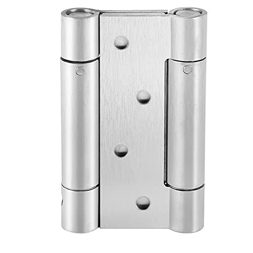 HOIGON 2 Pairs 4 Inch Double Action Spring Door Hinges, Heavy Duty Ball Bearing Self Closing Stainless Steel Double Action Spring Hinges with Screws and Adjusting Pin for Cafes, Bars, Saloons - Image 5