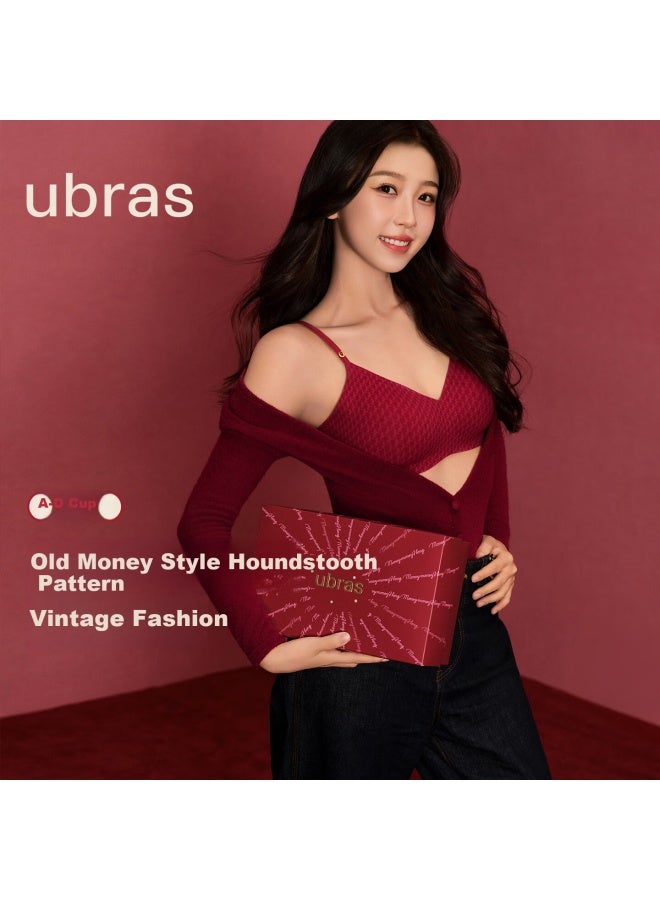 Ubras 26 New Year Good Luck No Size Red Underwear For Women Qi Ji Red Bra Gift Box Vest Style