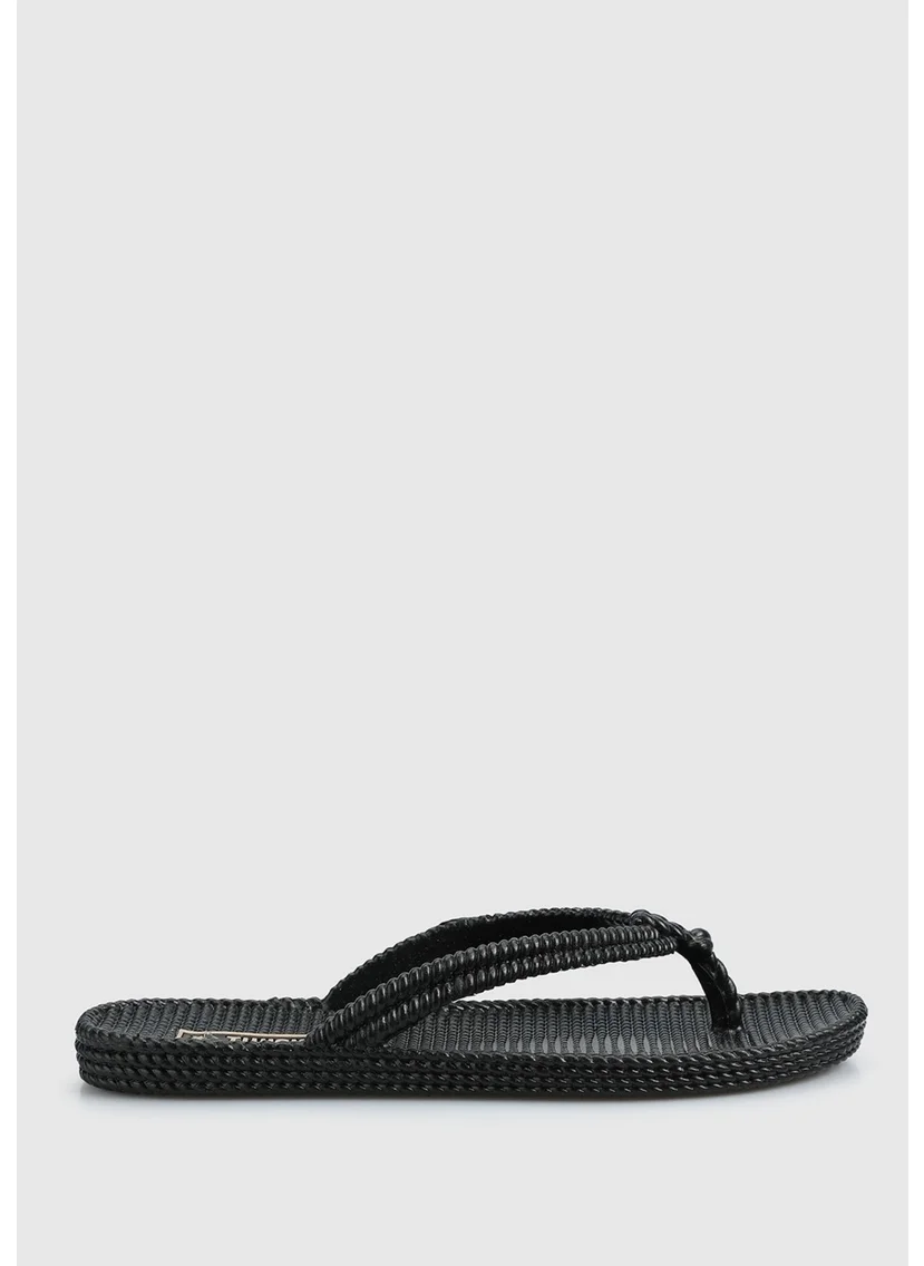 تويجي Black Women's Beach Slippers