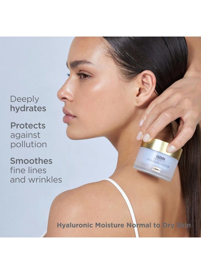 ISDIN مرطب الوجه اليومي من إيسدينسيوتيكس مع حمض الهيالورونيك للبشرة العادية إلى الجافة 1.76 أونصة - Image 4