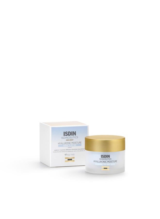 ISDIN مرطب الوجه اليومي من إيسدينسيوتيكس مع حمض الهيالورونيك للبشرة العادية إلى الجافة 1.76 أونصة - Image 1