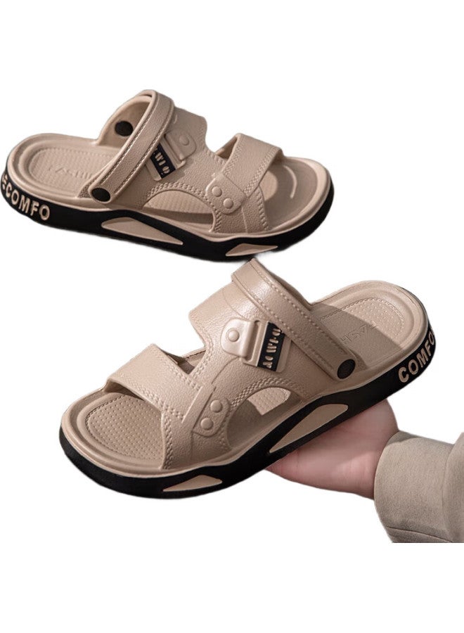 YUZHAOLIN Men'S Fashion Sports Slippers Outdoor Casual Shoes Driving Slippers Yy511 Khaki 40/41 - Image 2