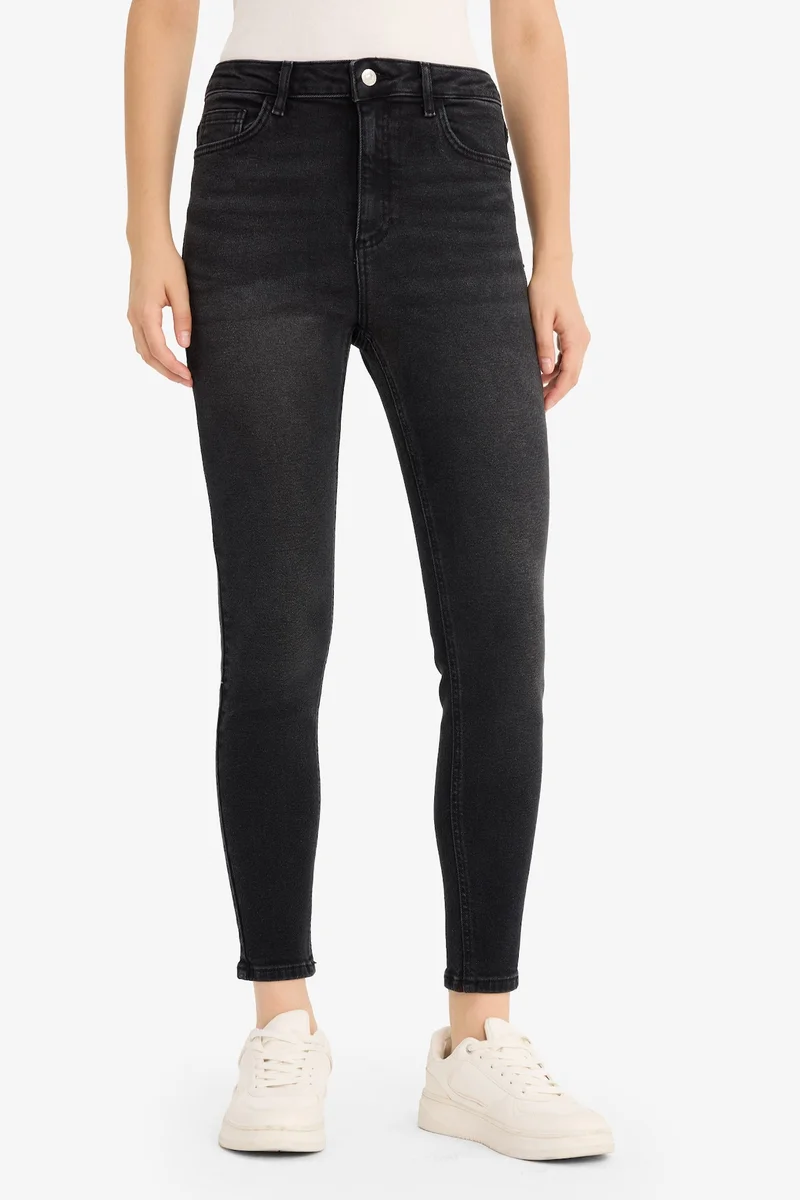 Defacto  Skinny Fit High Waist Ankle Length Jeans for Women | Best Price UAE