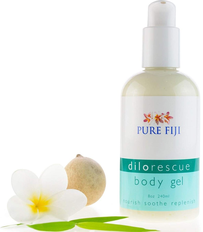 PURE FIJI Dilo Rescue gel moisturizer for body and face Moisture Rescue Refreshing GelCream for Dry Skin  Hydrating Moisturizer for Women and Men 8 Ounce