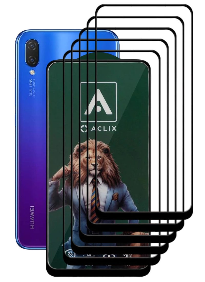 ACLIX 5 Pieces Antistatic ESD Dustproof Premium Quality High Definition Tempered Glass Screen Protector Designed For Huawei nova 3i - Image 1
