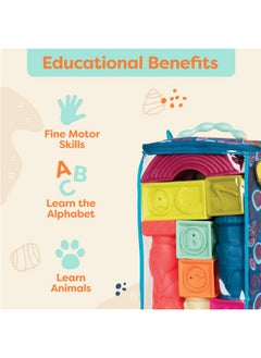 B. Toys Elemenosqueeze Alphabetical Sort & Stack Developmental Baby Blocks 26 Soft Blocks For Kids & Babys 6 Months +  - Image 5
