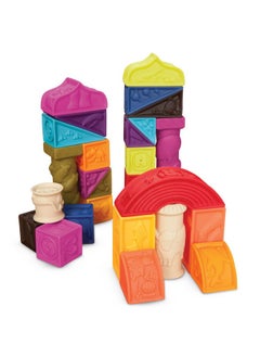 B. Toys Elemenosqueeze Alphabetical Sort & Stack Developmental Baby Blocks 26 Soft Blocks For Kids & Babys 6 Months +  - Image 2