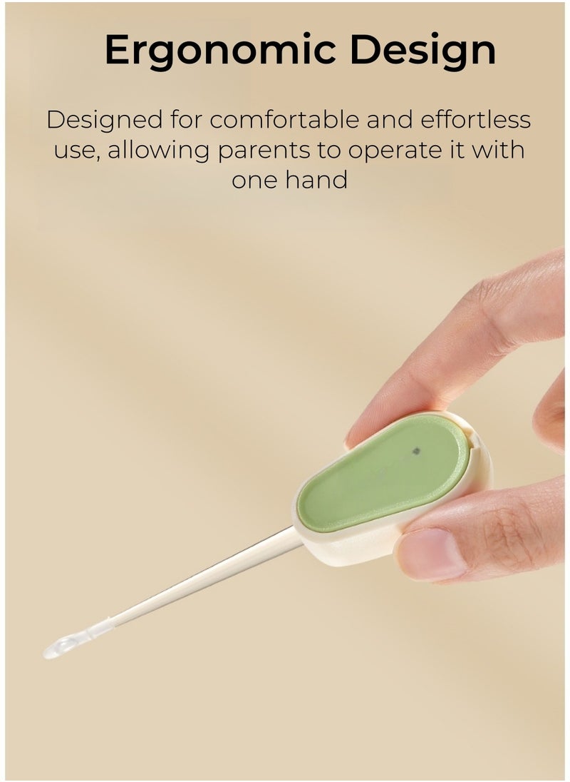 Be a better mom Ear Pick with LED Light Soft Silicone Ear Pick Without Hurting Earwax Remover Ear Pick with Replacement Head Ear Cleaning Tool for Toddlers  - Image 5