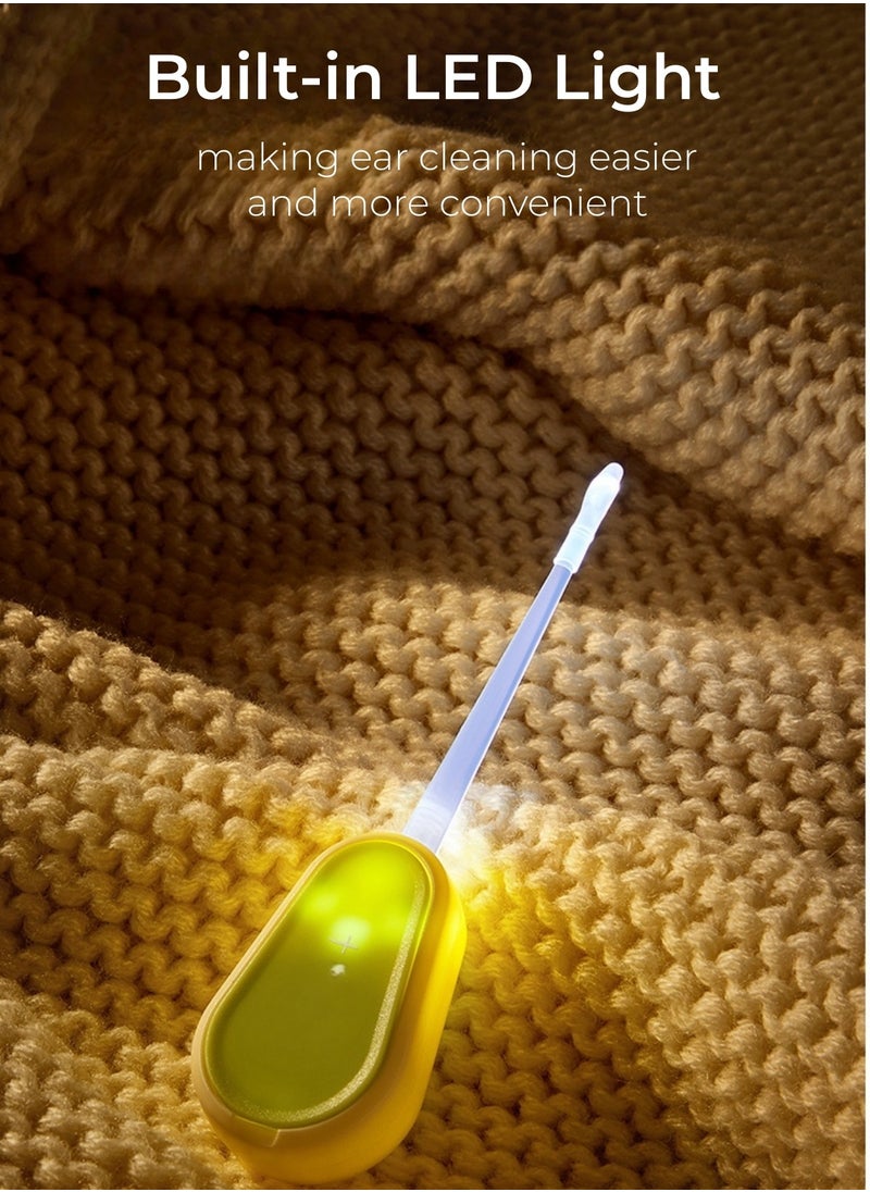 Be a better mom Ear Pick with LED Light Soft Silicone Ear Pick Without Hurting Earwax Remover Ear Pick with Replacement Head Ear Cleaning Tool for Toddlers  - Image 4
