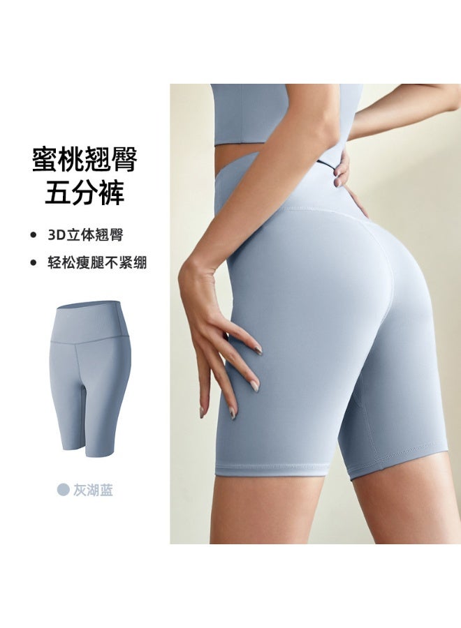 Women Sports Short Yoga Legging Shorts Squat Proof High Waist Fitness Tight Shorts Quick Drying Cycling Workout Gym Shorts - Image 1