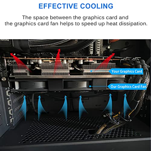 GDSTIME Graphic Card Fans, PCI Slot 3 x 90mm 92mm Fans, Graphics Card Cooler, Video Card VGA Cooler - Image 4