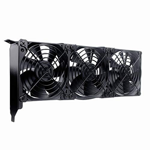 GDSTIME Graphic Card Fans, PCI Slot 3 x 90mm 92mm Fans, Graphics Card Cooler, Video Card VGA Cooler - Image 1