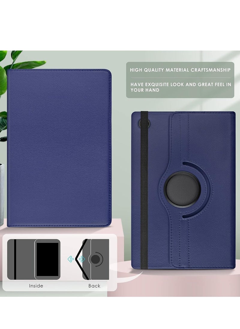 Case Compatible with Galaxy Tab A8 10.5" Case (SM-X200/X205/X207), Galaxy Tab A8 Case 10.5 inch,Auto Sleep/Wake 360° Rotating Stand Folio Leather Case for Tab A8 2022 (Dark blue) - Image 2