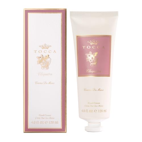 Tocca Crema de Mano Cleopatra Hand Cream 4 oz  Grapefruit Jasmine Vanilla Musk  Moisturizing Quick Absorbing