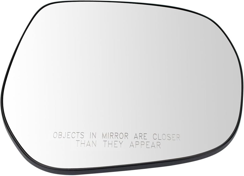 TRQ Passenger Side Mirror Glass Heated Power Folding Convex Compatible with 2010-2020 Lexus GX460 2008-2015 Lexus LX570 2008-2015 Toyota Land Cruiser TO1325134 - Image 1