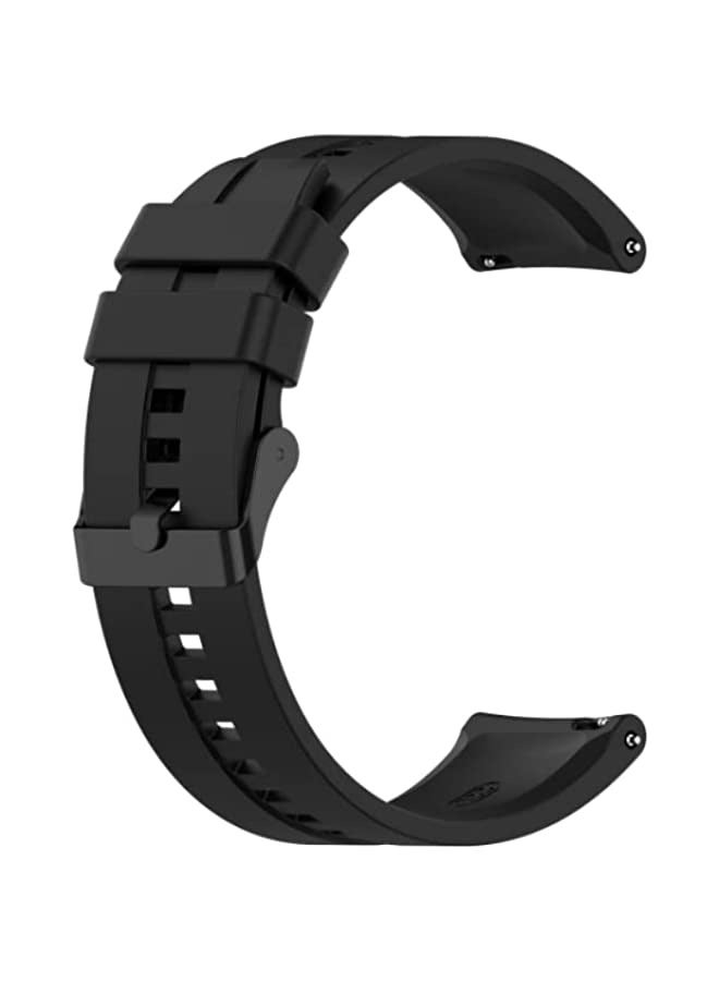 Beauenty Band For Huawei Watch GT 3 46mm/GT Runner 22mm Silicone Watch Band Black - Image 1