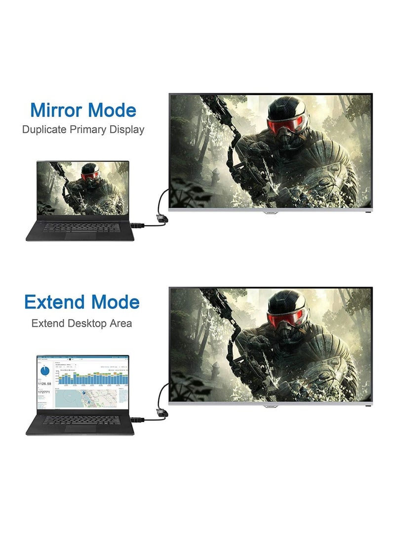 LEDIN HDMI to VGA Adapter Converter, Gold-Plated HDMI to VGA Adapter (Male to Female) for Computer, Up to 1080P Compatible for PC,Laptop,Ultrabook,Raspberry Pi,Chromebook -Black - Image 5