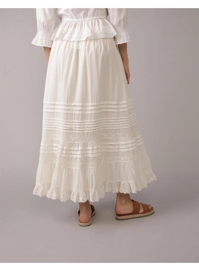 American Eagle AE High-Waisted Lace Maxi Skirt  - Image 4