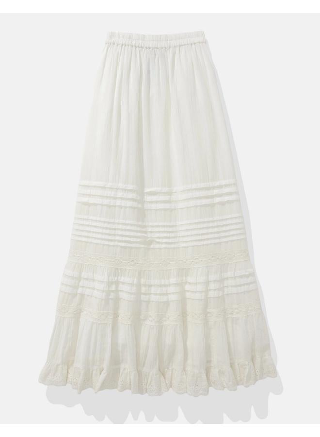 American Eagle AE High-Waisted Lace Maxi Skirt  - Image 2