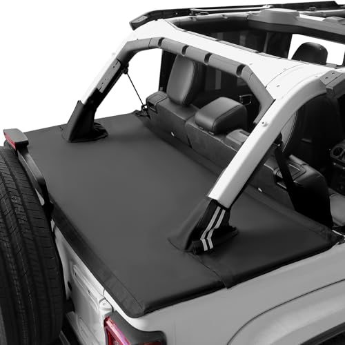 JOYTUTUS Tonneau Cover 4 Door Compatible with Wrangler JLU 2018-2026, Trunk Cargo Cover Tailgate Cover JL Accessories - Image 1