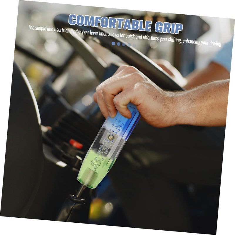 Car Manual Gear Shift Knob 150cm Octagonal Blue White Green Replacement Gear Shifter Head Lever for Universal Vehicle Racing and Driving - Image 4